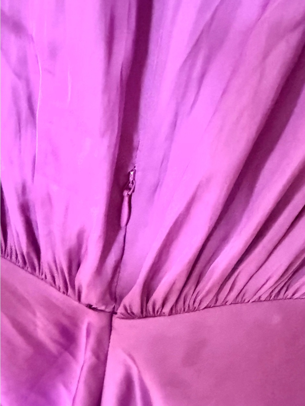 NWOT 💜 Zadig&Voltaire Purple Twist-Front V-Neck satin midi dress size S - Picture 10 of 15